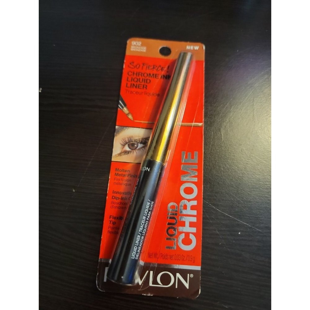 Revlon So Fierce! Chrome Ink Liquid Eyeliner, 902 Bronzage
